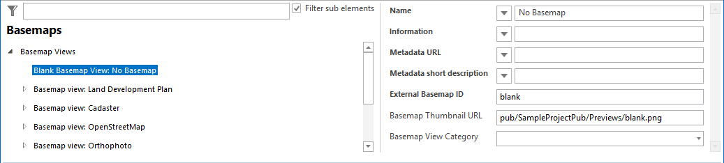 Configuration - Blank Basemap View Configuration - Blank Basemap View