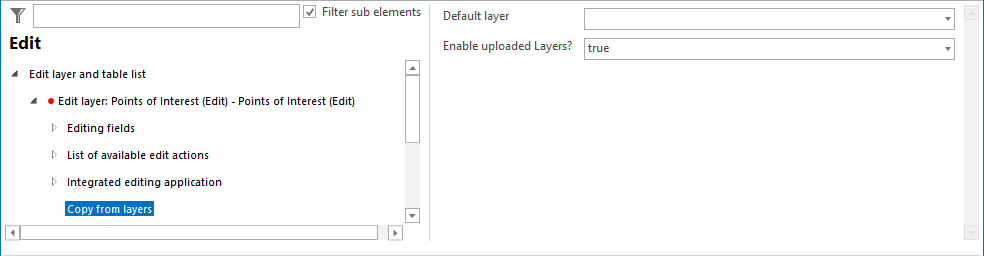 Copy from layers configuration
