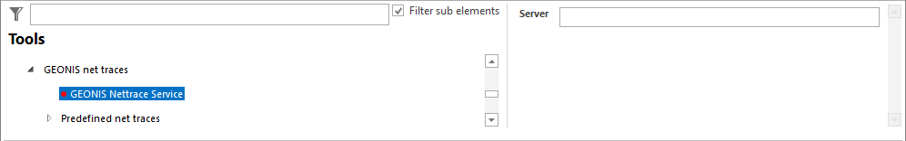 GEONIS nettrace service configuration GEONIS nettrace service configuration