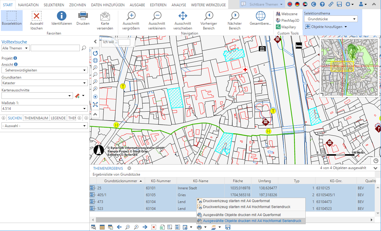 Ausdruck eines Seriendrucks auf Basis einer Selektion Ausdruck eines Seriendrucks auf Basis einer Selektion