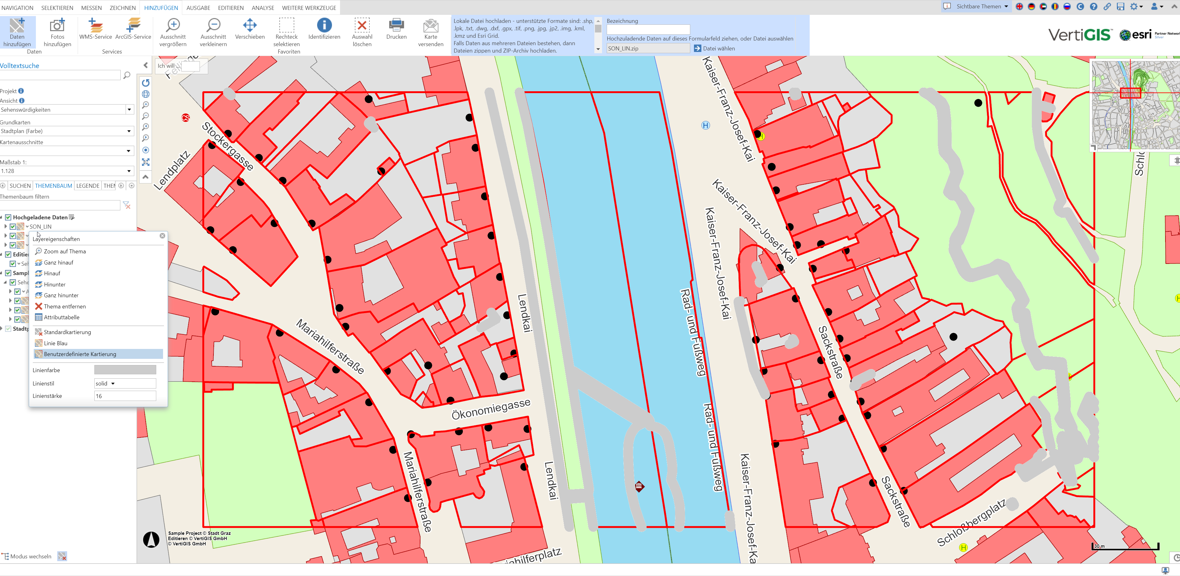 Benutzerdefinierte Kartierung am Beispiel von hochgeladene Geodaten Benutzerdefinierte Kartierung am Beispiel von hochgeladene Geodaten