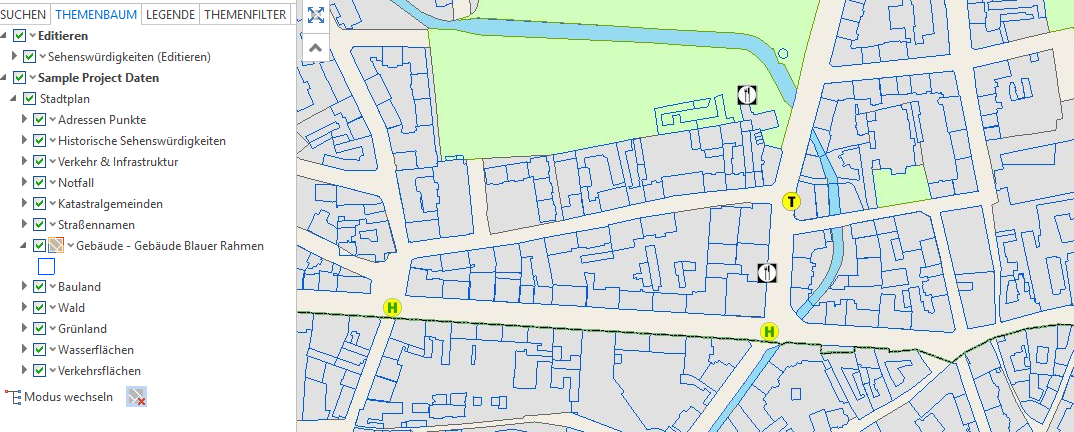 Beispiel: Individuell definierte Kartierung im WebOffice core Client Beispiel: Individuell definierte Kartierung im WebOffice core Client