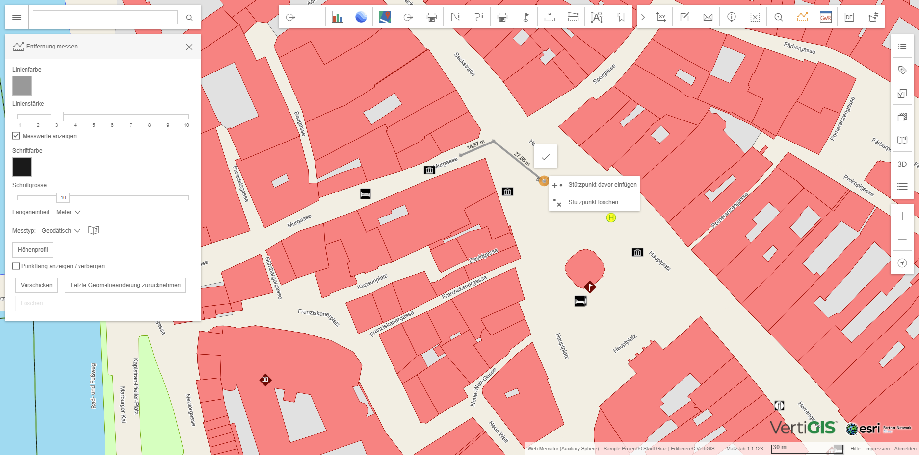 Stützpunkte einer aktiven Messung einfügen/löschen im WebOffice flex Stützpunkte einer aktiven Messung einfügen/löschen im WebOffice flex