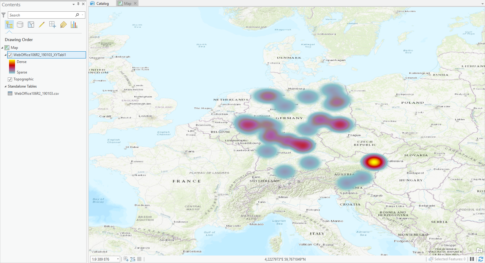 Heatmap in ArcGIS Pro Heatmap in ArcGIS Pro