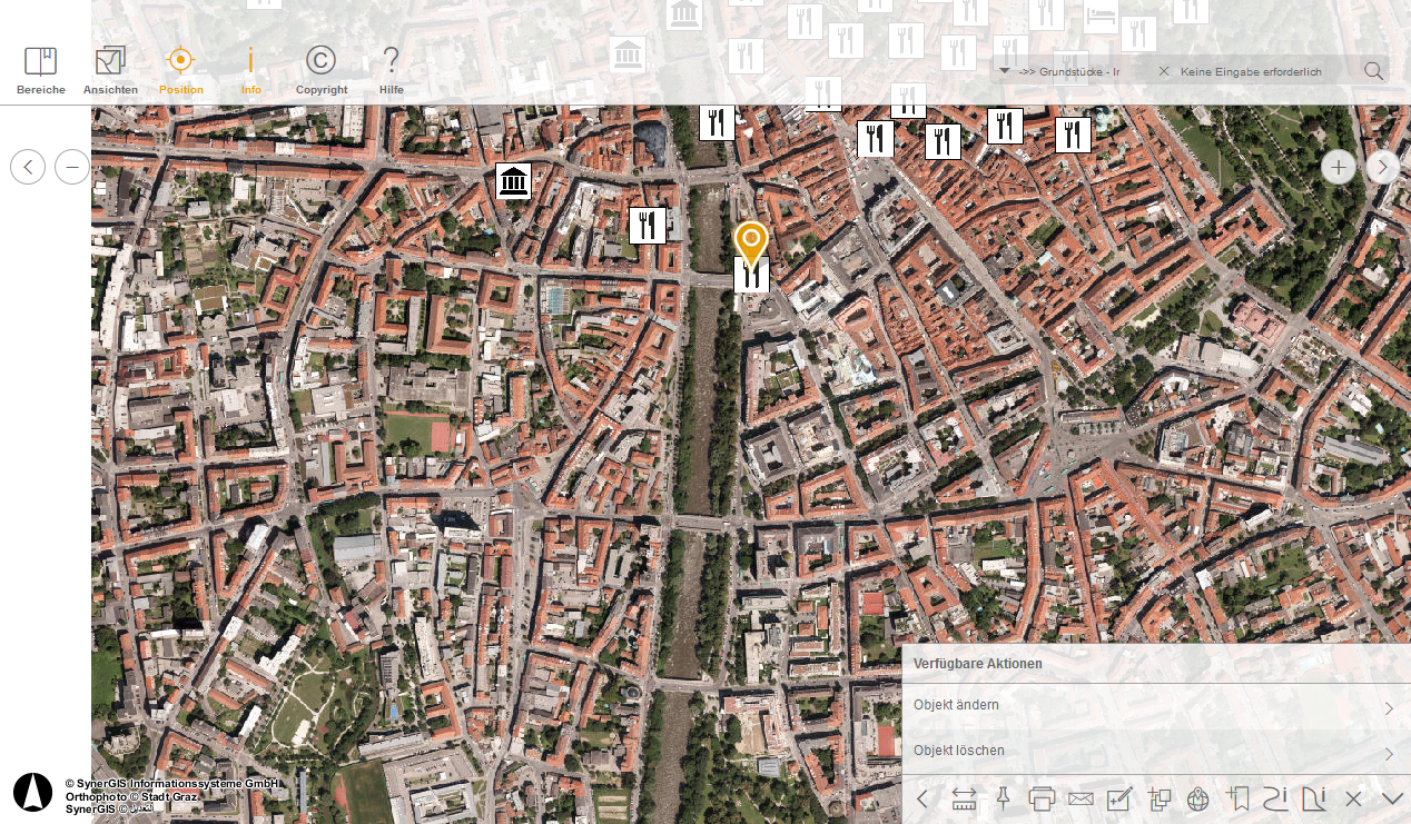 Änderung eines selektierten Objektes im WebOffice mobile Client - Tablet Modus