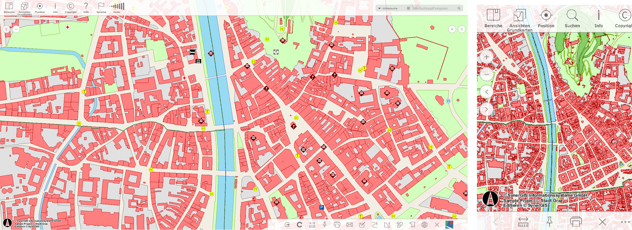 WebOffice mobile Client - Tablet- und Telefon-Modus