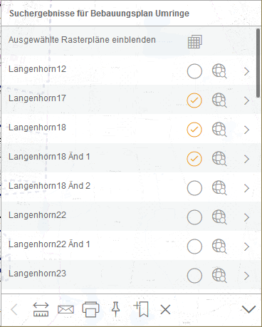 Suche - Mehrfachauswahl von mehreren Rasterdatensätzen Suche - Mehrfachauswahl von mehreren Rasterdatensätzen