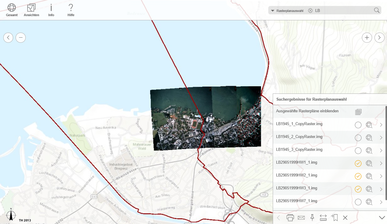 Mehrfachauswahl von Rasterbildern eines Rasterkataloges im WebOffice mobile Client Mehrfachauswahl von Rasterbildern eines Rasterkataloges im WebOffice mobile Client