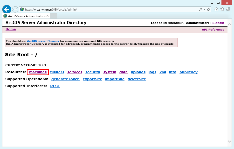 Navigate to machines Navigate to machines