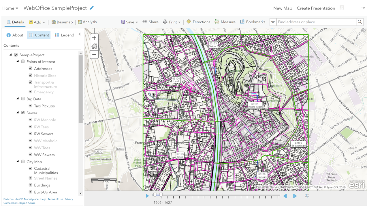 Portal-Verbindung mit WebOffice author standalone - Unterstützung zum Speichern und Überschreiben einer Kartenansicht aus einem WebOffice Projekt als ArcGIS Web Map