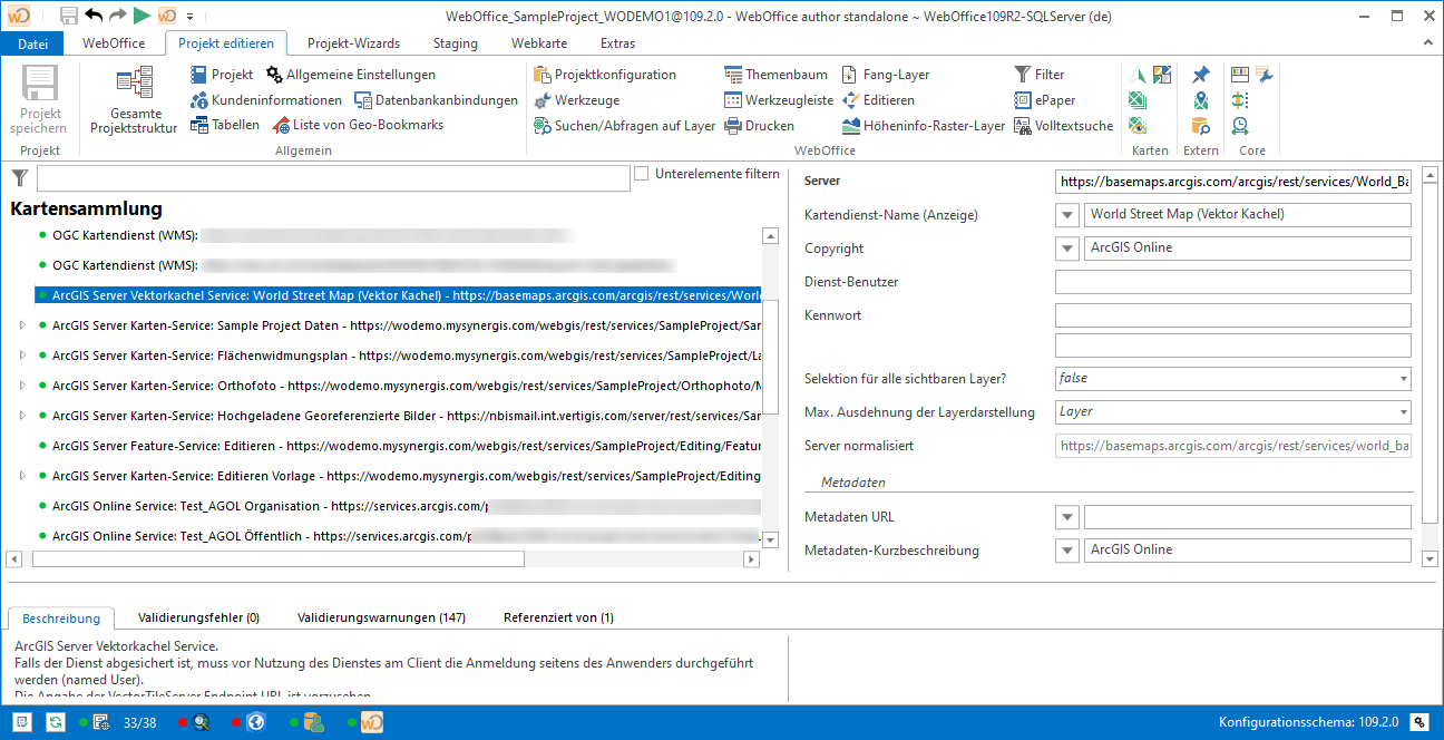 ArcGIS Server Vektorkachel Service