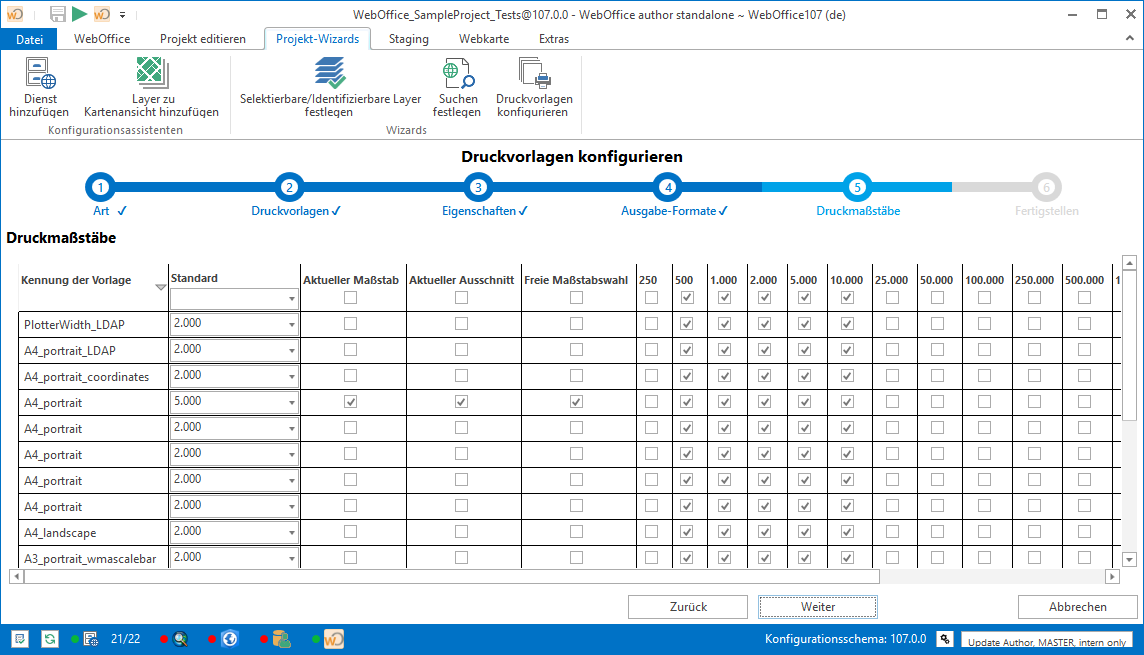Druckmaßstäbe Druckmaßstäbe