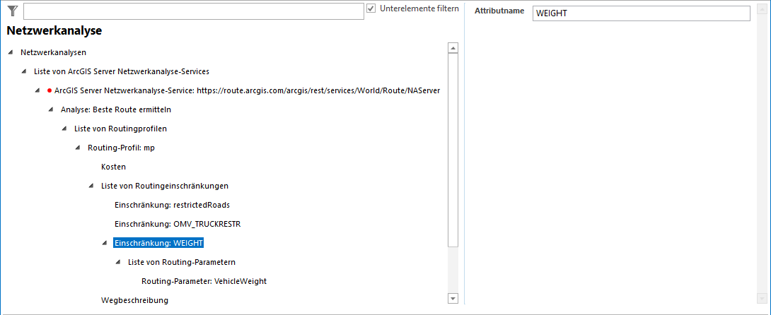 Konfiguration Einschränkung Konfiguration Einschränkung
