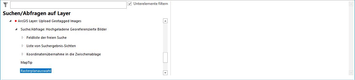 Konfiguration - Rasterplanauswahl