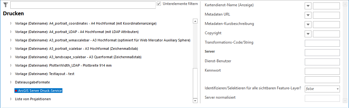 ArcGIS Server Druck-Service Konfiguration ArcGIS Server Druck-Service Konfiguration