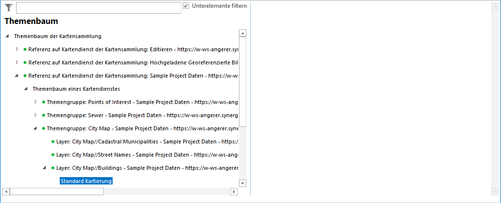 Konfiguration Standard Kartierung
