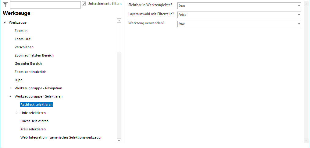 Konfiguration Selektieren-Rechteckselektion Konfiguration Selektieren-Rechteckselektion