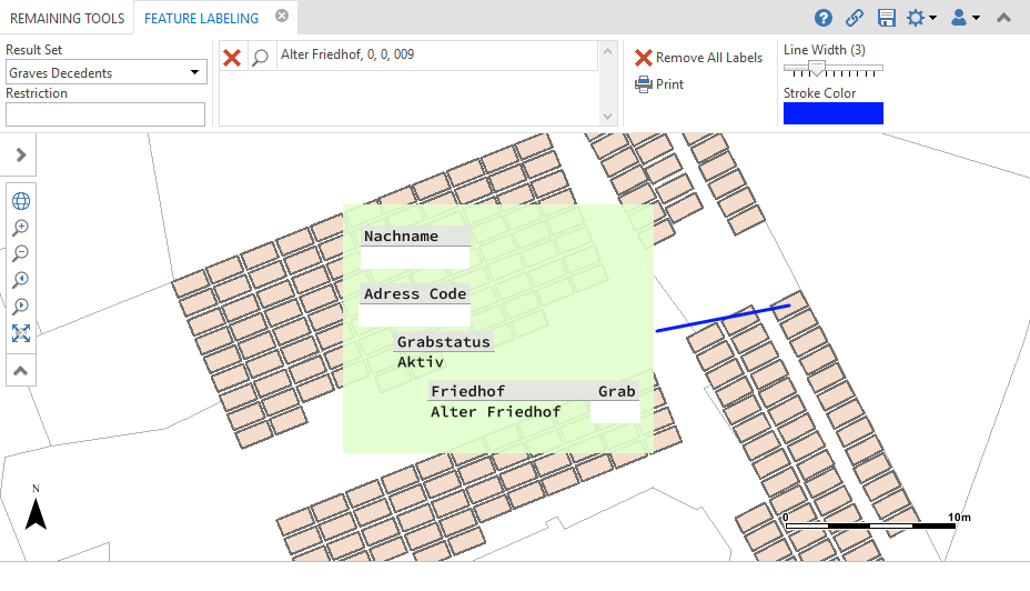 K5 labeling - style of labeling line in WebOffice core client