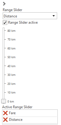 Bereichsschieberegler zur Auswahl eines Einzelwertes