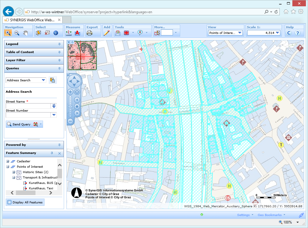 Display all features in the WebOffice html client