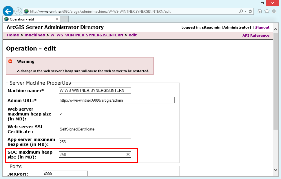 Increase SOC maximum heap size