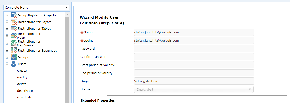 User deactivated in UM