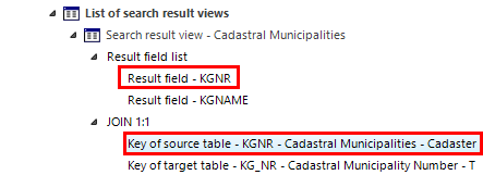 Result field of source table/layer