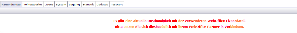 Inconsistency with the currently used WebOffice license file due to incorrectly licensed cores
