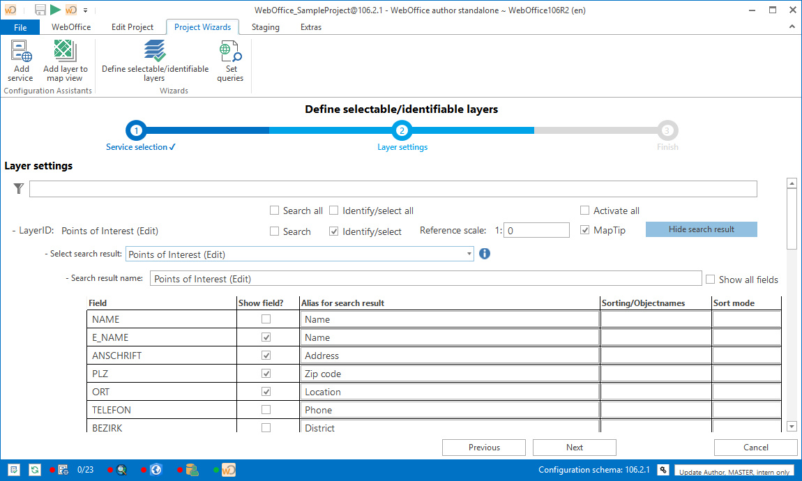 Modify selected search result