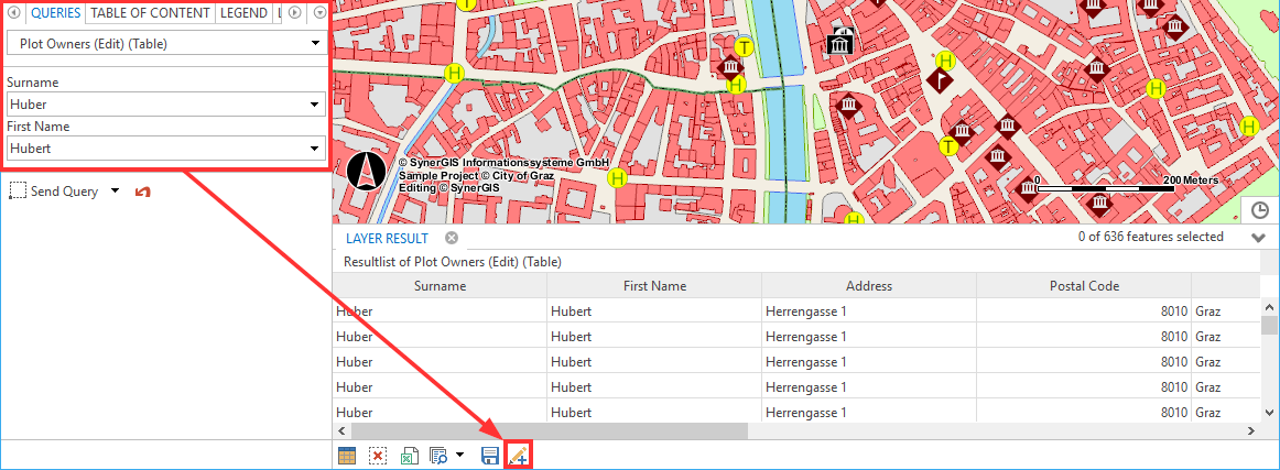 Edit action "Create" which is open via an opened search result Edit action "Create" which is open via an opened search result