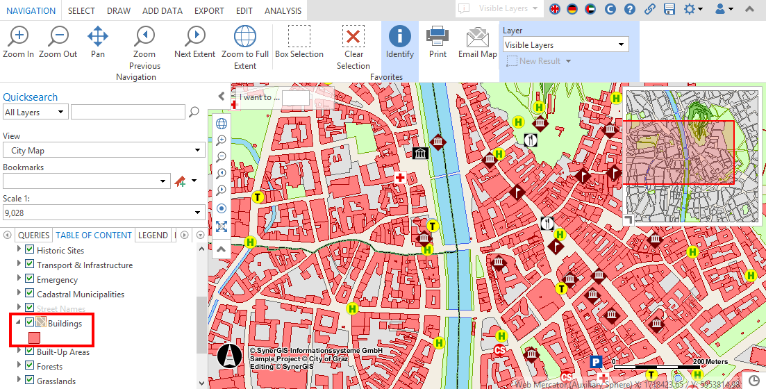 Example: Default mapping within the WebOffice core client Example: Default mapping within the WebOffice core client