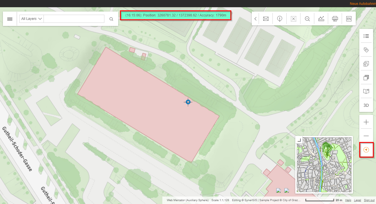 Geolocation in the WebOffice flex client Geolocation in the WebOffice flex client