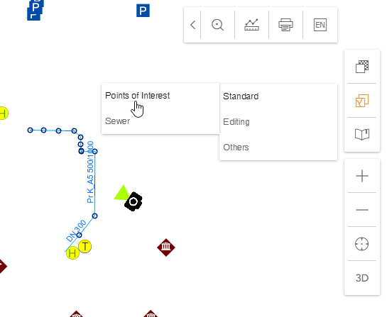 Categorized map view list in the WebOffice flex client Categorized map view list in the WebOffice flex client