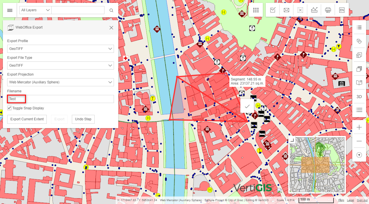 Export a GeoTIFF in the WebOffice flex client Export a GeoTIFF in the WebOffice flex client