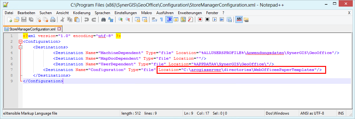 Adjust the StoreManagerConfiguration.xml Adjust the StoreManagerConfiguration.xml