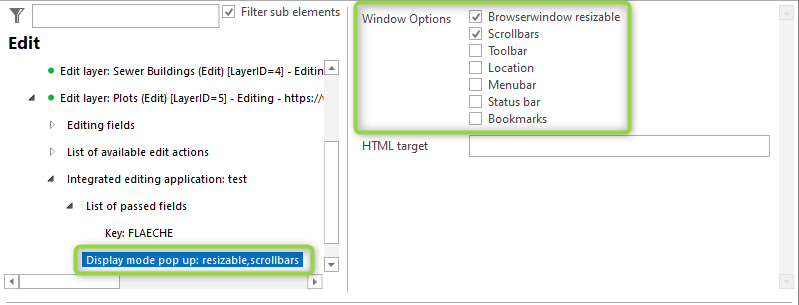 Configure display mode pop up Configure display mode pop up