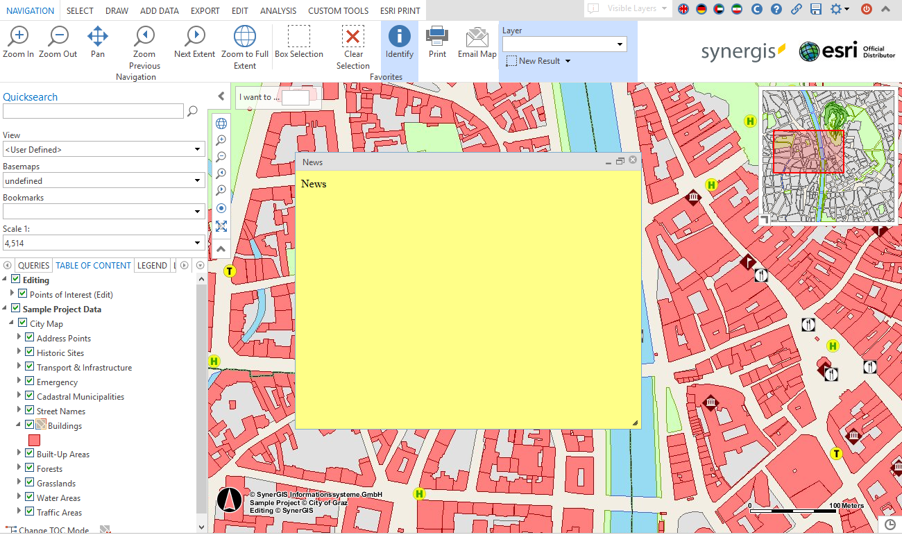 Call the project with a GUI module representing news Call the project with a GUI module representing news