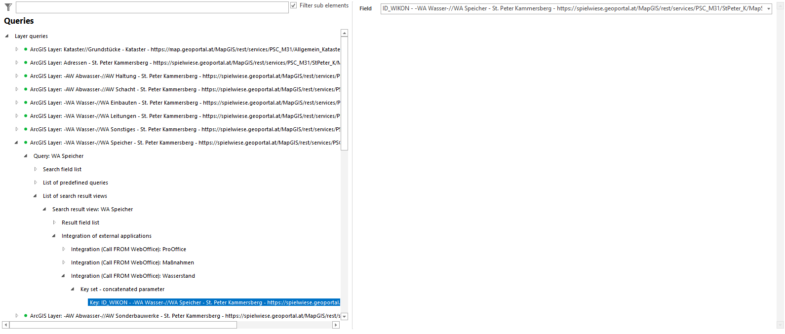 Configuration of a Key Field for retrieving information from an IoT sensor Configuration of a Key Field for retrieving information from an IoT sensor