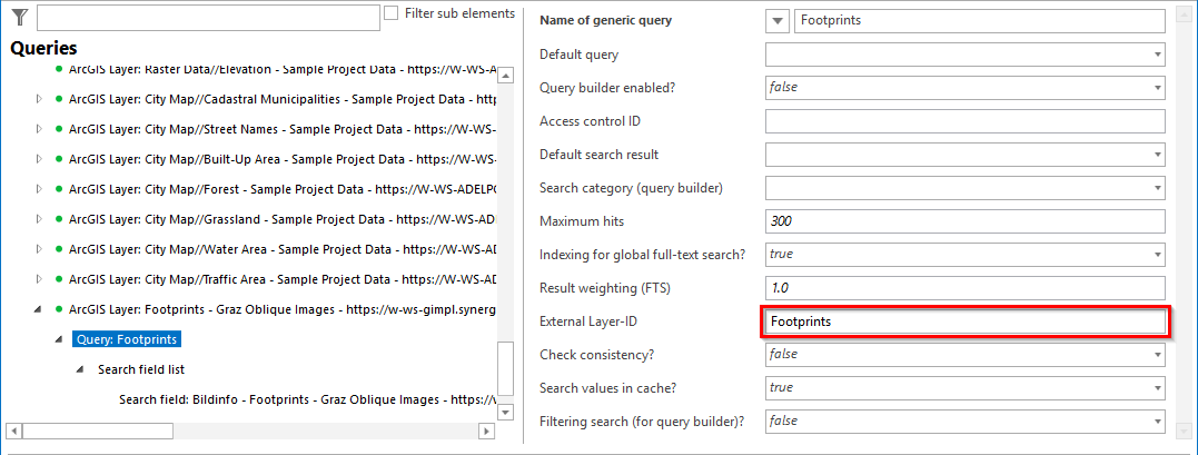 Configuring a query for the usage of the oblique aerial images custom tool (2) Configuring a query for the usage of the oblique aerial images custom tool (2)