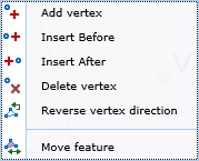 Measuring context menu Measuring context menu
