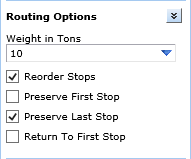 Routing options Routing options