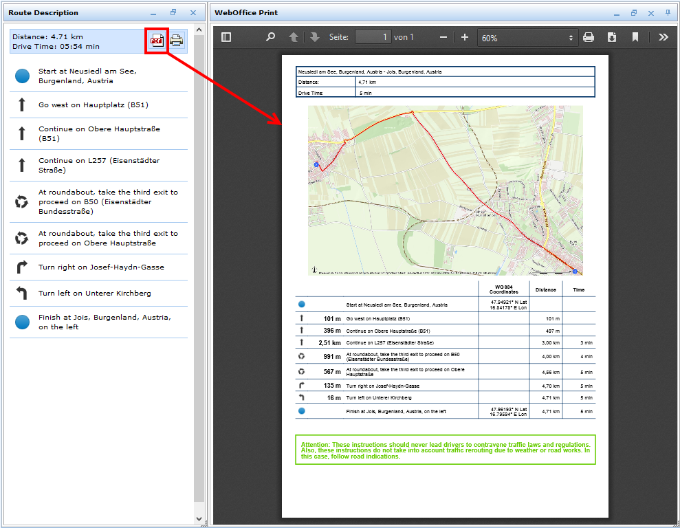 PDF Erstellung von Routenbeschreibungen PDF Erstellung von Routenbeschreibungen