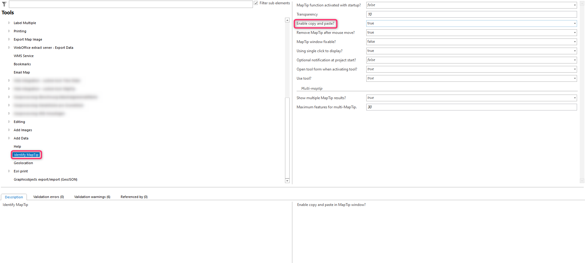 Settings within WebOffice author to enable the copy and paste functionality for the field values of the WebOffice map widget Maptip Settings within WebOffice author to enable the copy and paste functionality for the field values of the WebOffice map widget Maptip
