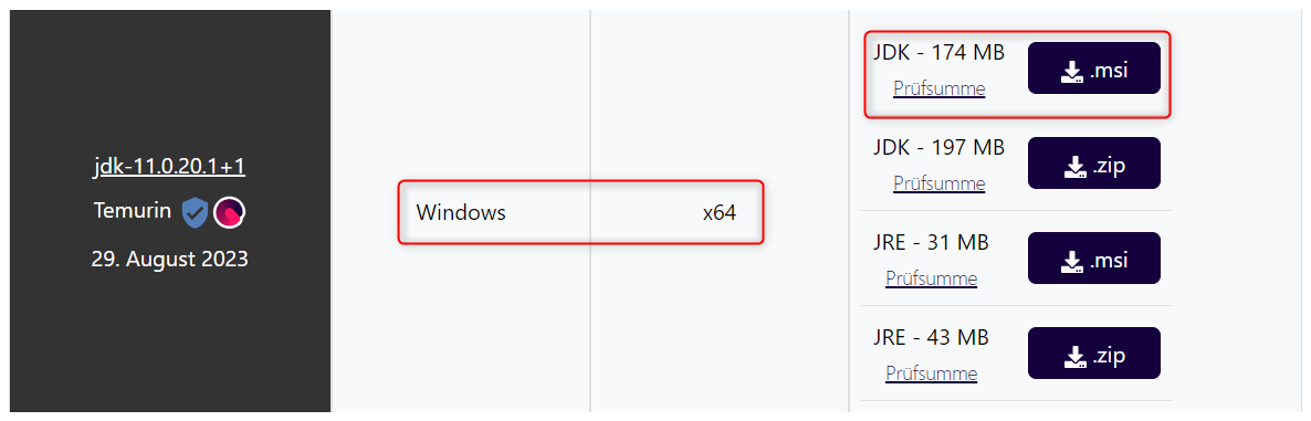 Download the latest version of Java 11 OpenJDK Temurin from Adoptium Download the latest version of Java 11 OpenJDK Temurin from Adoptium