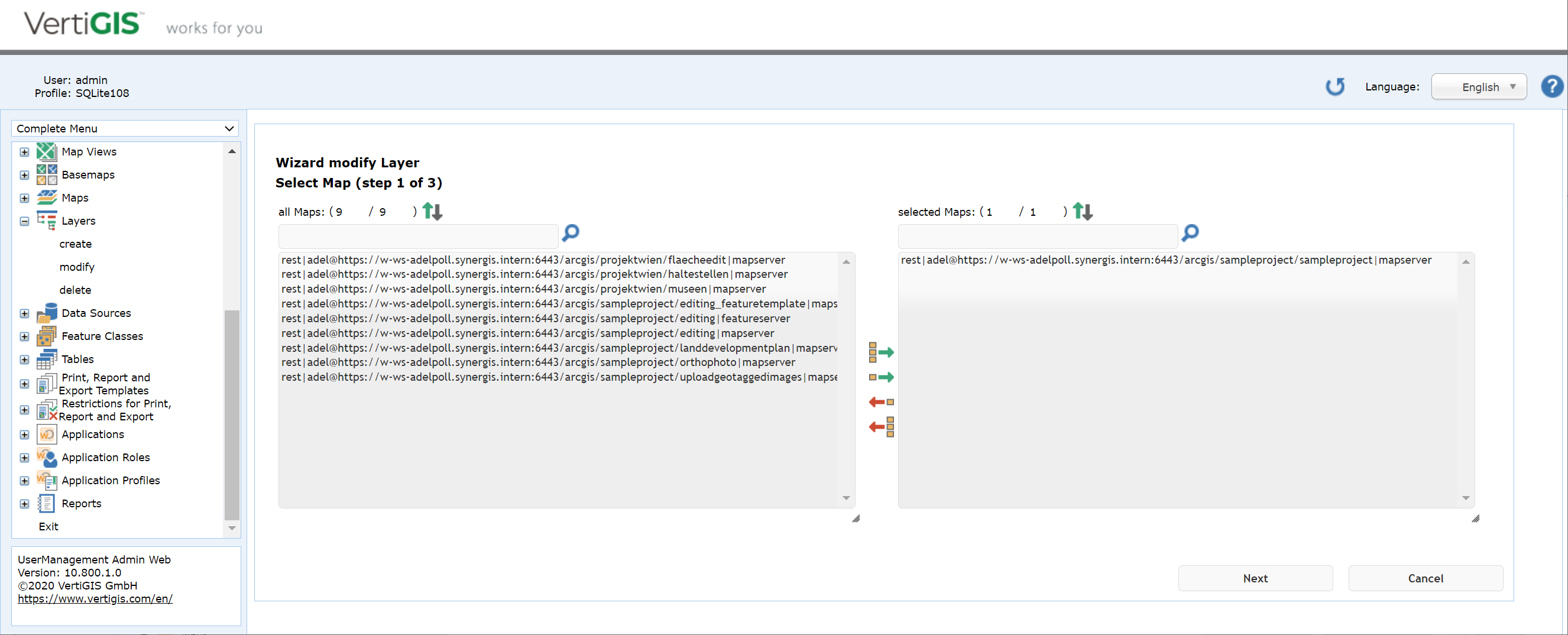 Modify a layer - step 1 Modify a layer - step 1