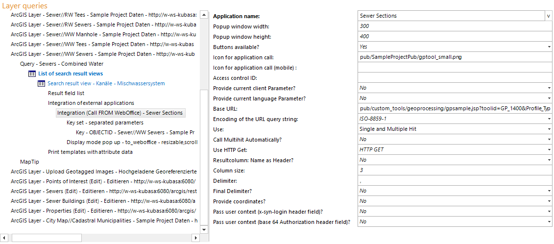 Integration (call FROM WebOffice) configuration Integration (call FROM WebOffice) configuration