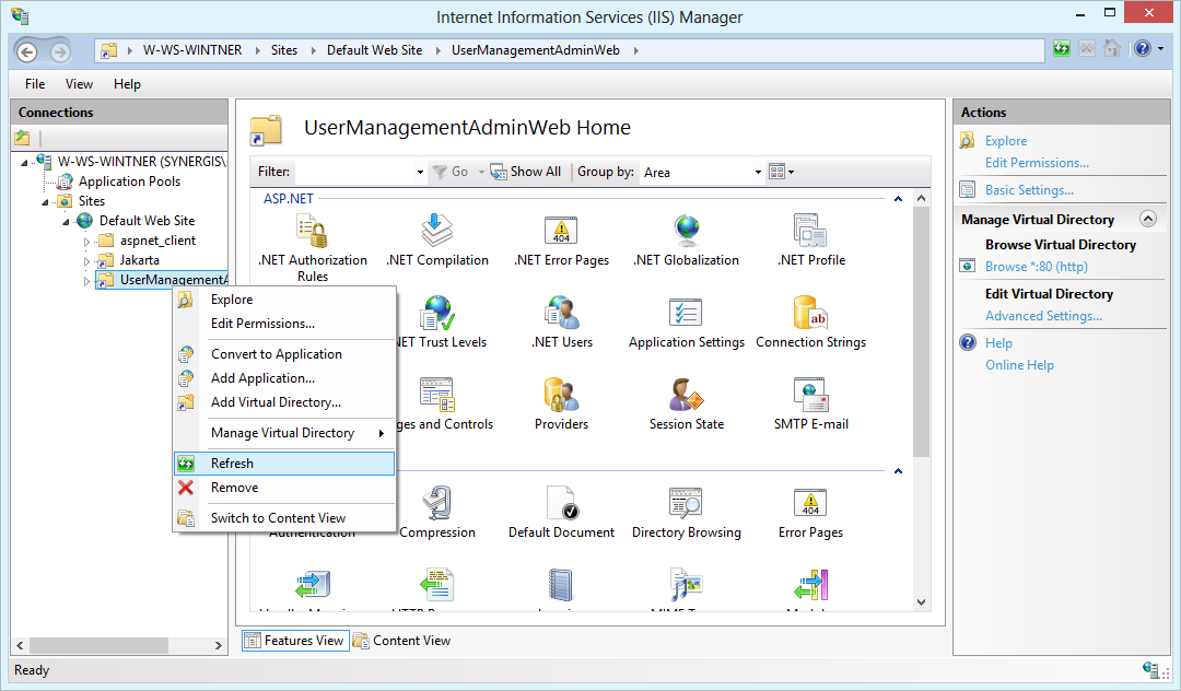 Refresh directory and switch to content view to see content Refresh directory and switch to content view to see content