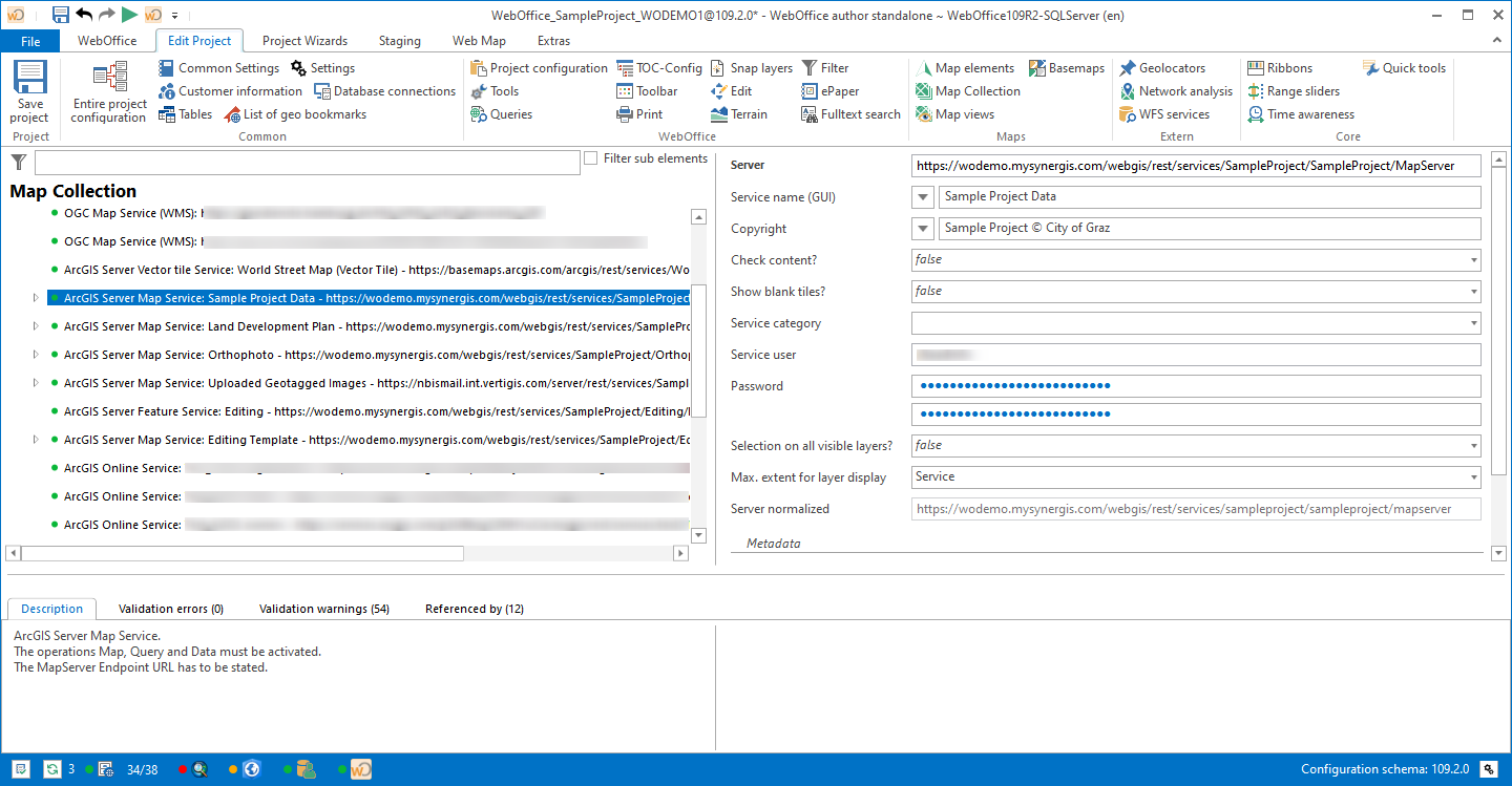 ArcGIS Server Map Service configuration ArcGIS Server Map Service configuration