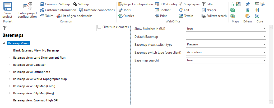 Configuration - Basemap Views Configuration - Basemap Views