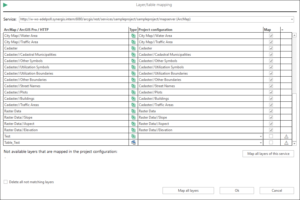 A new layer and a new table where added in the ArcMap Dokument A new layer and a new table where added in the ArcMap Dokument